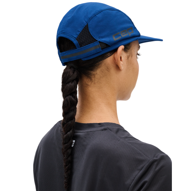 Șapcă alergare CEP Core Run Cap - bleumarin | reflectorizantă, protecție UV
