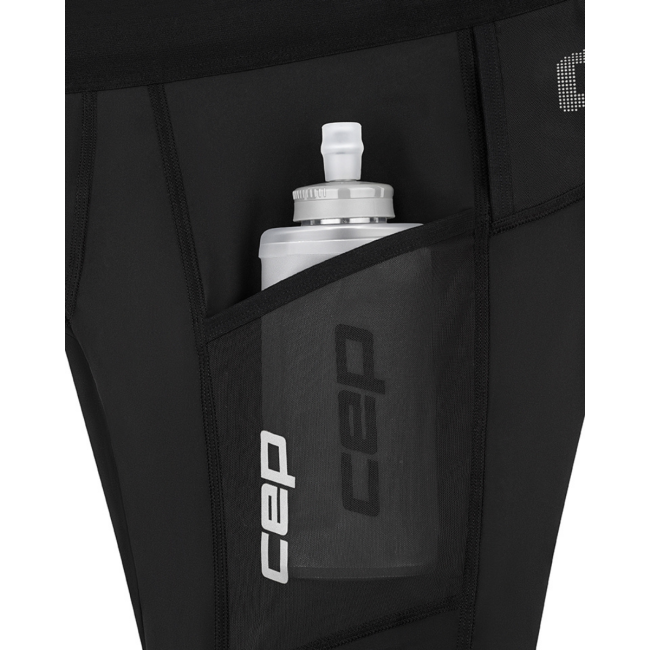 Pantaloni scurți alergare CEP Pro Run Ultralight Cargo | compresie ușoară - black