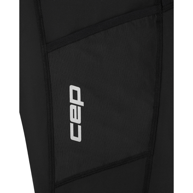 Pantaloni scurți alergare CEP Pro Run Ultralight Cargo | compresie ușoară - black
