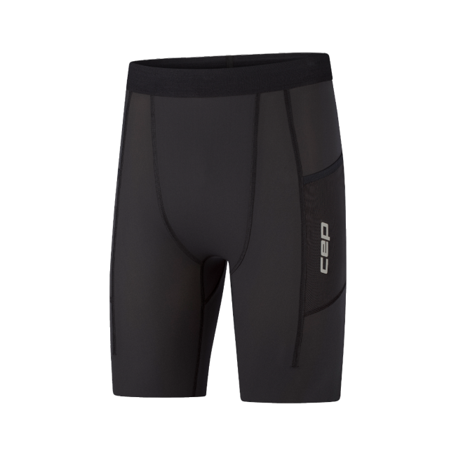 Pantaloni scurți alergare CEP Pro Run Ultralight Cargo | compresie ușoară - black