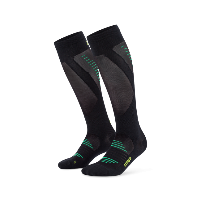 Șosete compresie înalte CEP Pro Run Ultralight - negru | alergare