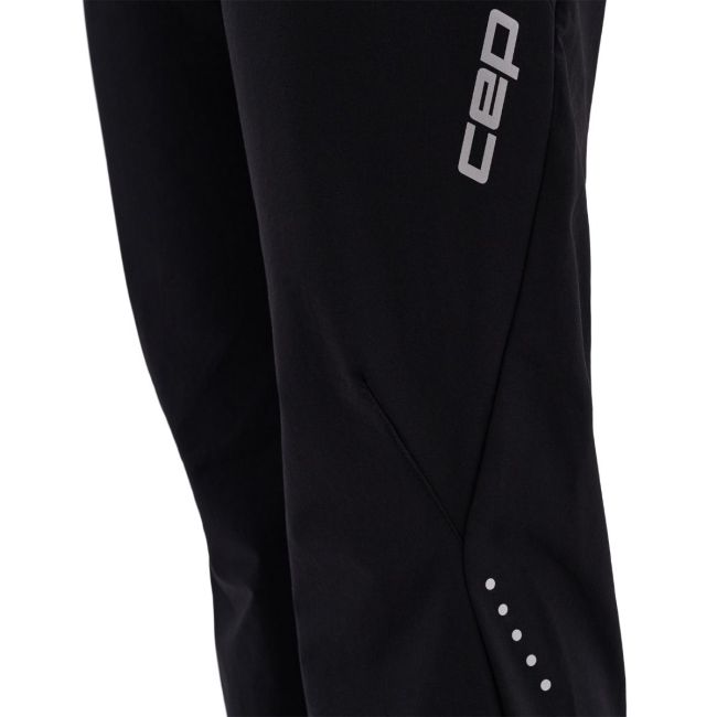 Pantaloni alergare femei CEP Core Run - negru | protecție termică