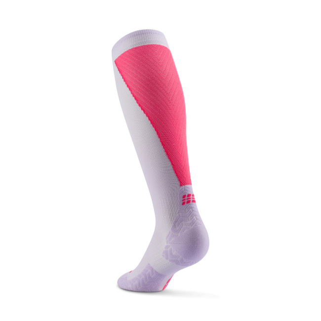 Șosete compresie înalte CEP Run Ultralight 4.0 femei - lila/roz