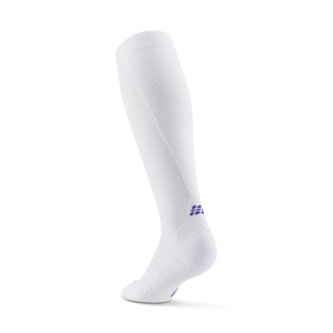 Șosete compresie înalte CEP Run Ultralight 4.0 femei - alb