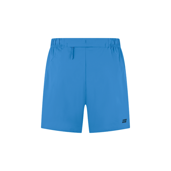 Pantaloni scurți alergare CEP Core Run Loose Fit - albastru | rezistenți vânt