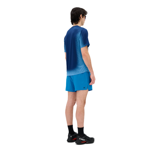 Pantaloni scurți alergare CEP Core Run Loose Fit - albastru | rezistenți vânt