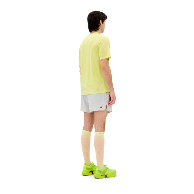 Pantaloni scurți alergare CEP Core Run Loose Fit - gri deschis | rezistenți vânt
