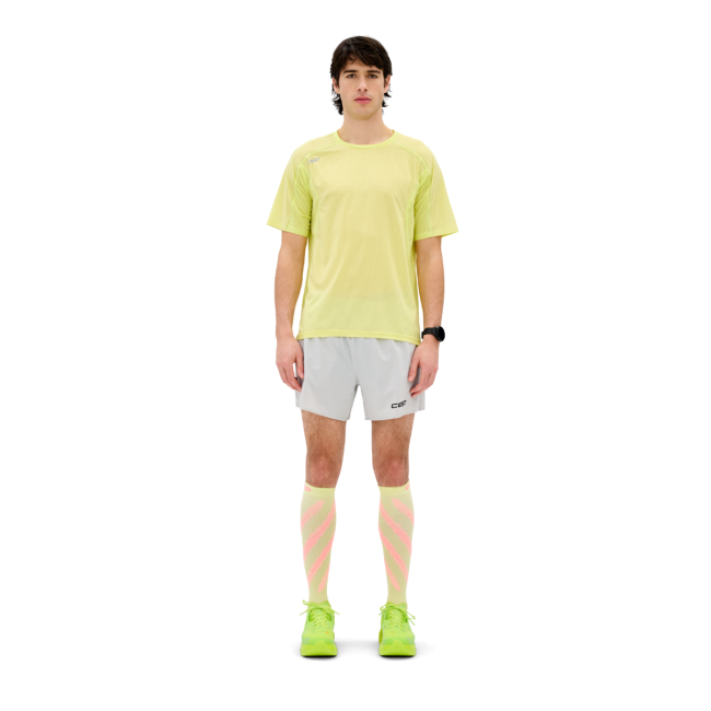 Pantaloni scurți alergare CEP Core Run Loose Fit - gri deschis | rezistenți vânt