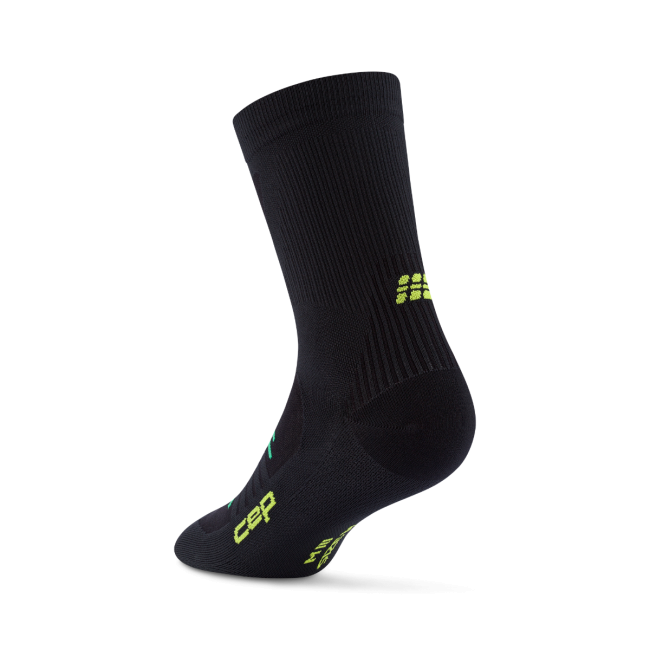 Șosete compresie CEP Pro Run Ultralight Mid Cut - negru | alergare performanță