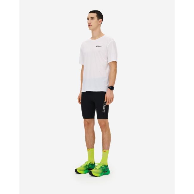 Tricou alergare CEP Pro Run Ultralight - alb | ultraușor bărbați