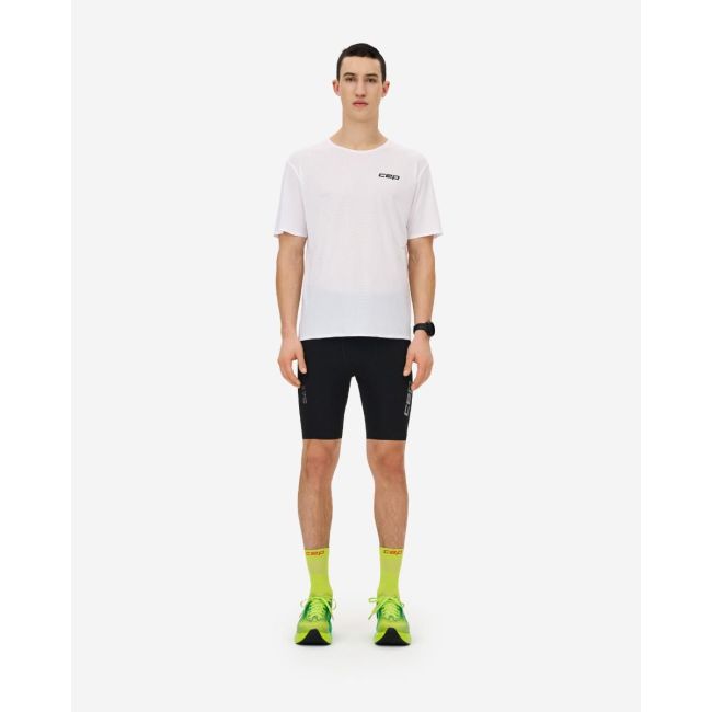Tricou alergare CEP Pro Run Ultralight - alb | ultraușor bărbați