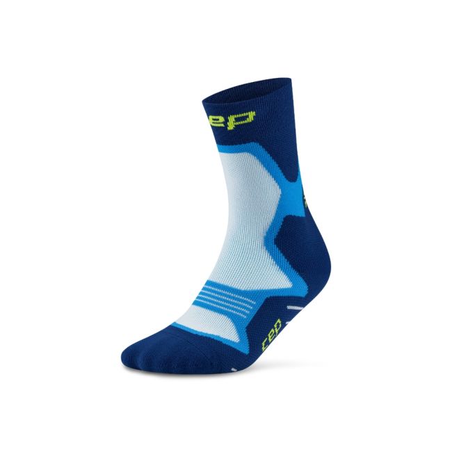 Șosete alergare CEP Core Run Cushion Mid Cut - albastru | compresie