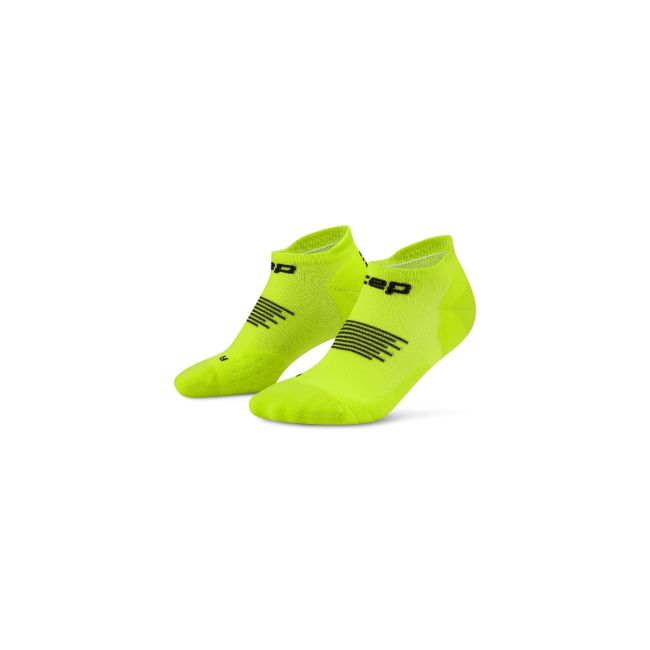 Șosete compresie CEP Core Run No Show - verde lime/negru | suport