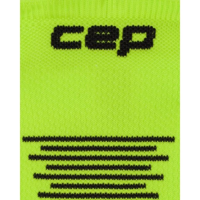 Șosete compresie CEP Core Run No Show - verde lime/negru | suport