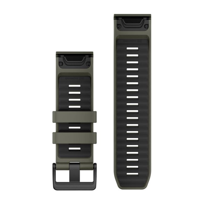 Garmin Curele de ceas QuickFit 26 | Olive Drab / Silicon negru
