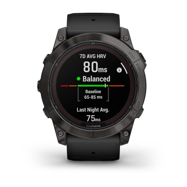 Garmin fenix 7X Pro – Ediţia Sapphire Solar | Titan DLC Carbon Grey, curea neagră
