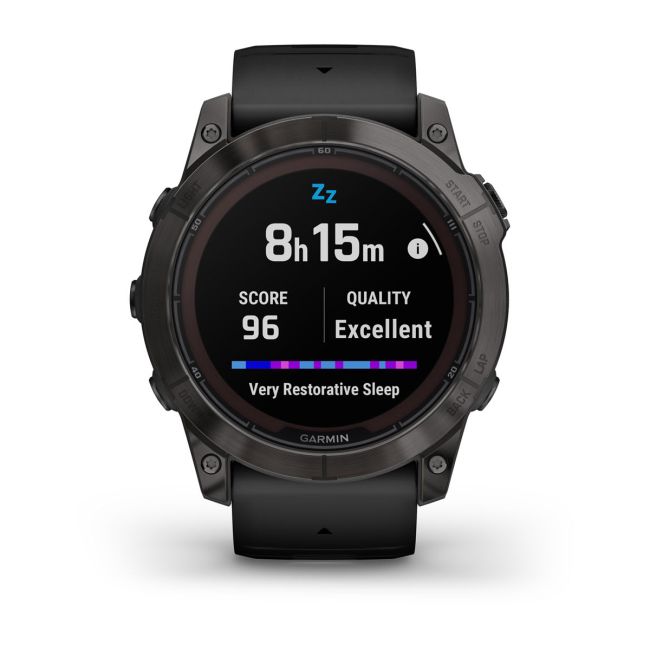 Garmin fenix 7X Pro – Ediţia Sapphire Solar | Titan DLC Carbon Grey, curea neagră