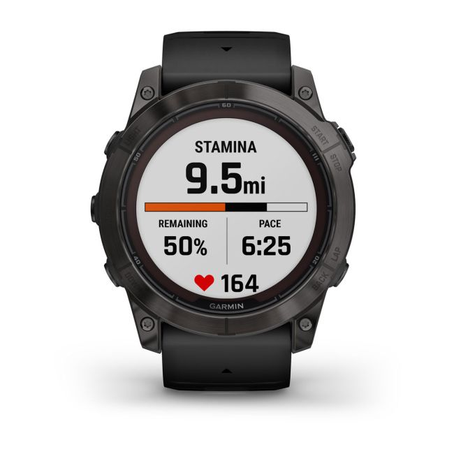 Garmin fenix 7X Pro – Ediţia Sapphire Solar | Titan DLC Carbon Grey, curea neagră