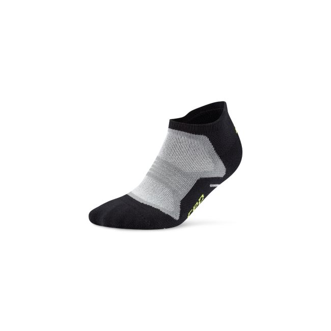 Șosete compresie CEP Core Run Cushion No Show - negru | confort