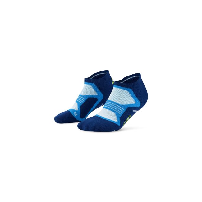 Șosete compresie CEP Core Run Cushion No Show - albastru | confort