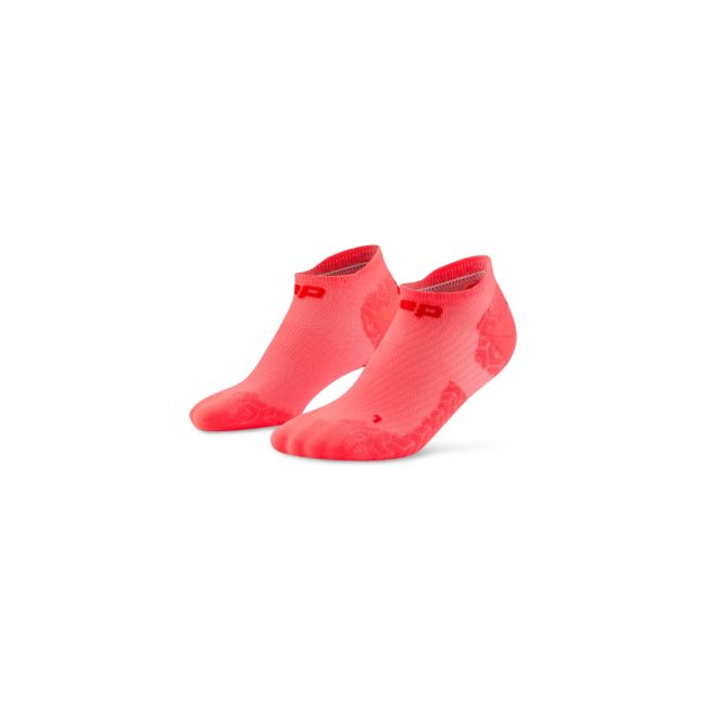 Șosete compresie alergare CEP Run Ultralight 4.0 - corai neon | roșu
