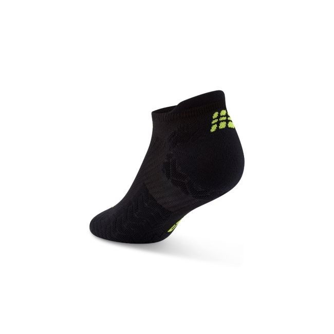 Șosete Compresie Scurte CEP Run Ultralight 4.0 - negru | Ultra-ușoare