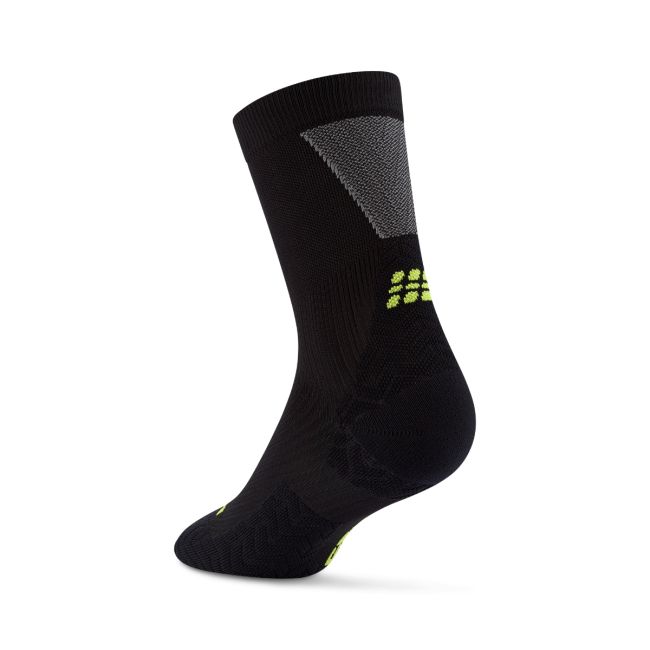 Șosete Compresie Alergare CEP Run Ultralight 4.0 Mid Cut - negru/gri | Damă
