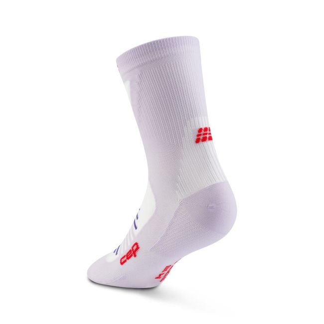 Șosete compresie alergare CEP Pro Run Ultralight Mid Cut - mov liliac | ultraușoare