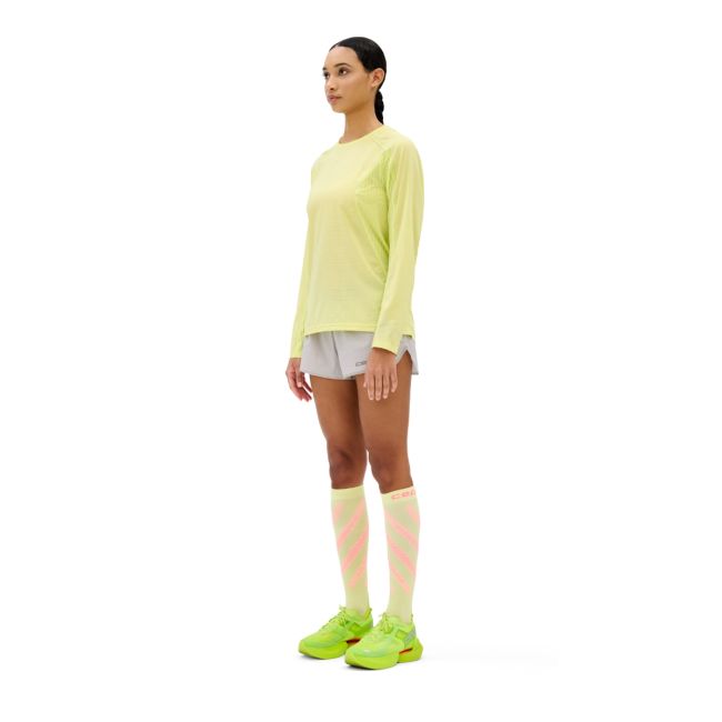 Pantaloni scurți alergare CEP Core Run Loose Fit femei - gri deschis | largi, rezistenți vânt