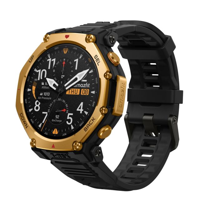 Amazfit T-Rex 3 Pro, ceas smartwatch sport GPS outdoor - negru Black Gold 48mm