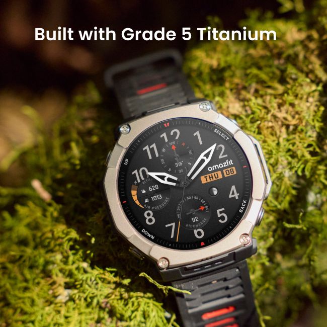 Amazfit T-Rex Ultra 2 – Ceas Smart Outdoor Robust, GPS, Monitorizare Sănătate 24/7, Durată de Baterie Extinsă, Rezistență la Suprasolicitare, Ecran AMOLED, compatibil Apple si Android