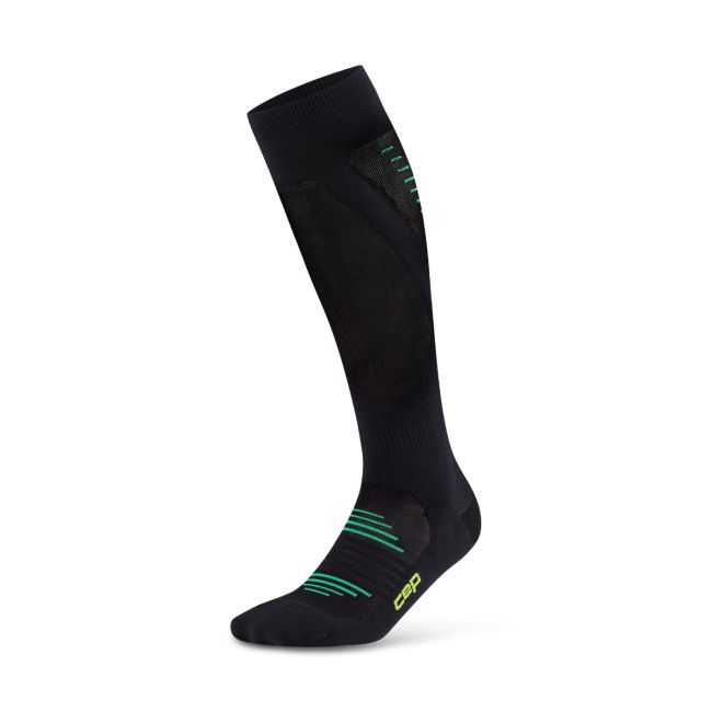 Șosete compresie înalte CEP Pro Run Ultralight - negre | alergare
