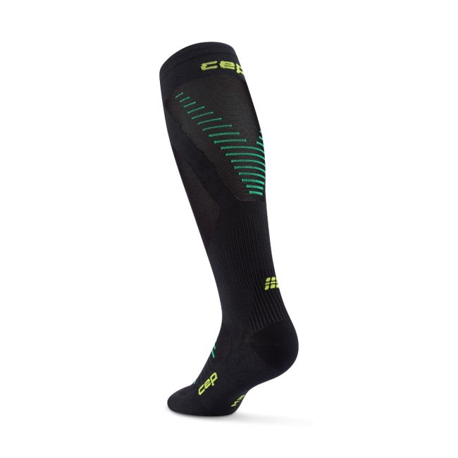Șosete compresie înalte CEP Pro Run Ultralight - negre | alergare