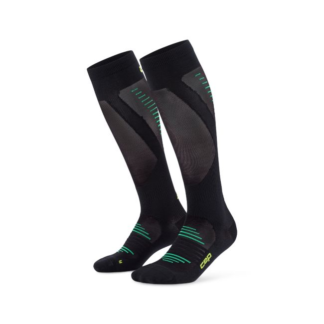 Șosete compresie înalte CEP Pro Run Ultralight - negre | alergare