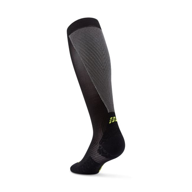 Șosete compresie înalte CEP Run Ultralight 4.0 - negru | gri | alergare