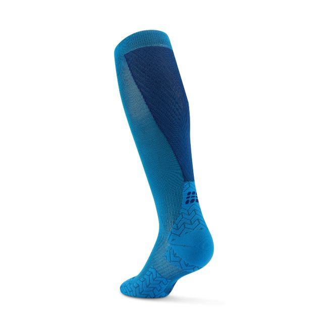 Șosete compresie înalte CEP Run Ultralight 4.0 - albastru | bleumarin