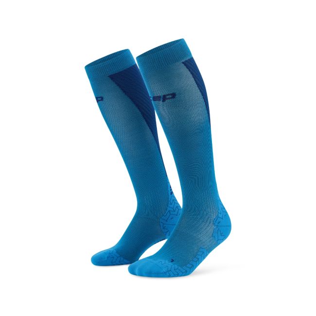Șosete compresie înalte CEP Run Ultralight 4.0 - albastru | bleumarin