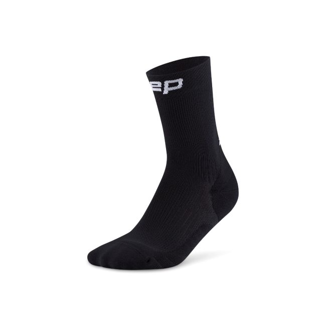 Șosete compresie alergare CEP Run 5.0 Mid Cut - negre | femei