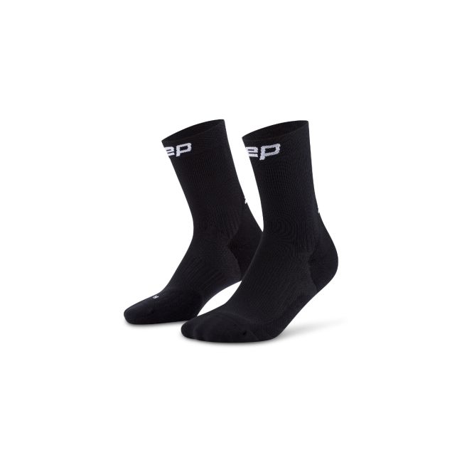 Șosete compresie alergare CEP Run 5.0 Mid Cut - negre | femei