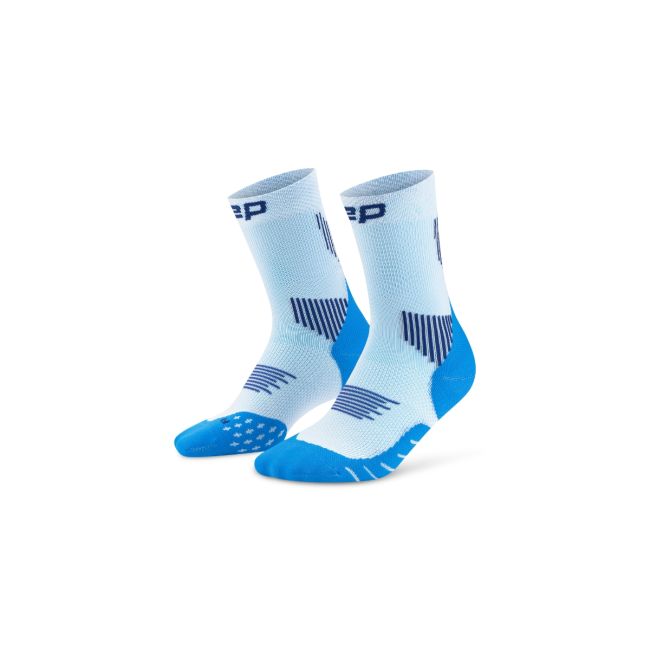 Șosete compresie alergare CEP Run 5.0 Mid Cut - albastru/ice | femei