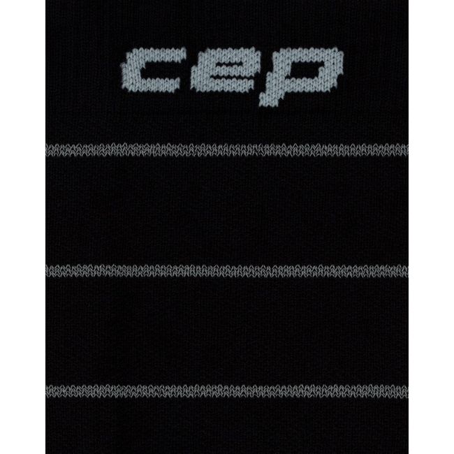 Șosete compresie alergare CEP Pro Run Reflective 2.0 - negru | vizibilitate