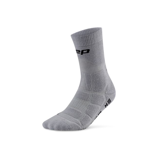 Șosete compresie hiking CEP Hiking Max Cushion 2.0 - gri | amortizare maximă