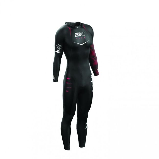 Z3R0D - costum neopren barbati Flex wetsuit - black red