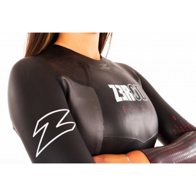 Z3R0D - costum neopren femei Flex wetsuit - black red