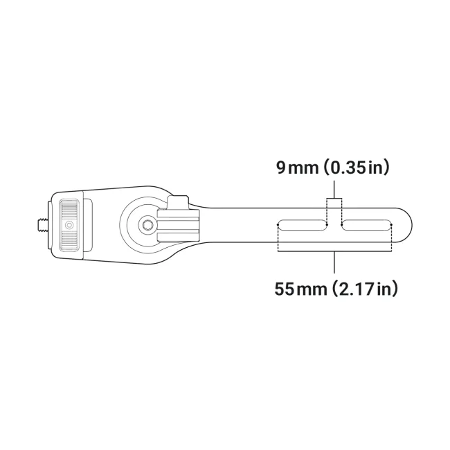 Suport cameră bicicletă Insta360 Bike Computer Mount | aluminiu - pentru ghidoane integrate tip cockpit