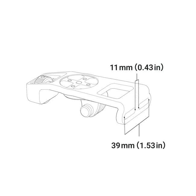 Suport ghidon Insta360 Bike Computer Mount | aluminiu - pentru ghidon clasic