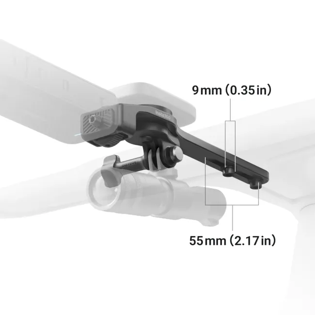 Suport cameră bicicletă Insta360 Bike Computer Mount | aluminiu - pentru ghidoane integrate tip cockpit