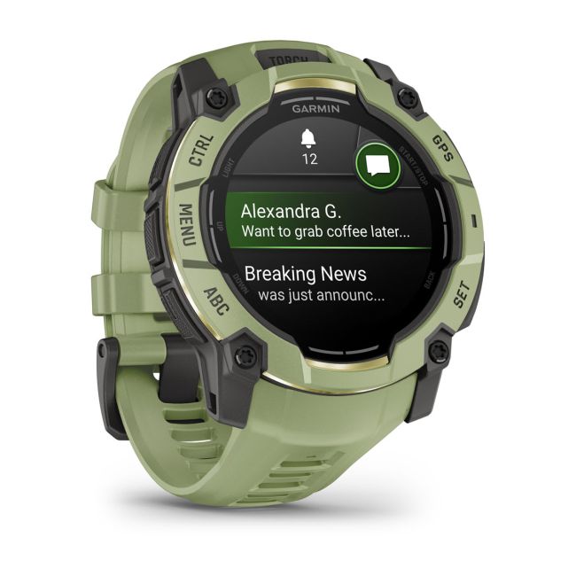 Garmin Instinct 3 – 50 mm, AMOLED | Fern Green cu curea Fern Green