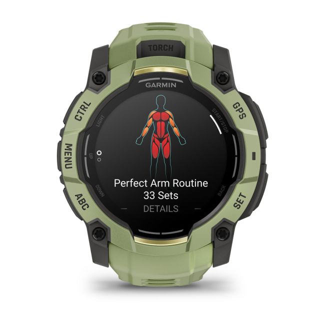 Garmin Instinct 3 – 50 mm, AMOLED | Fern Green cu curea Fern Green