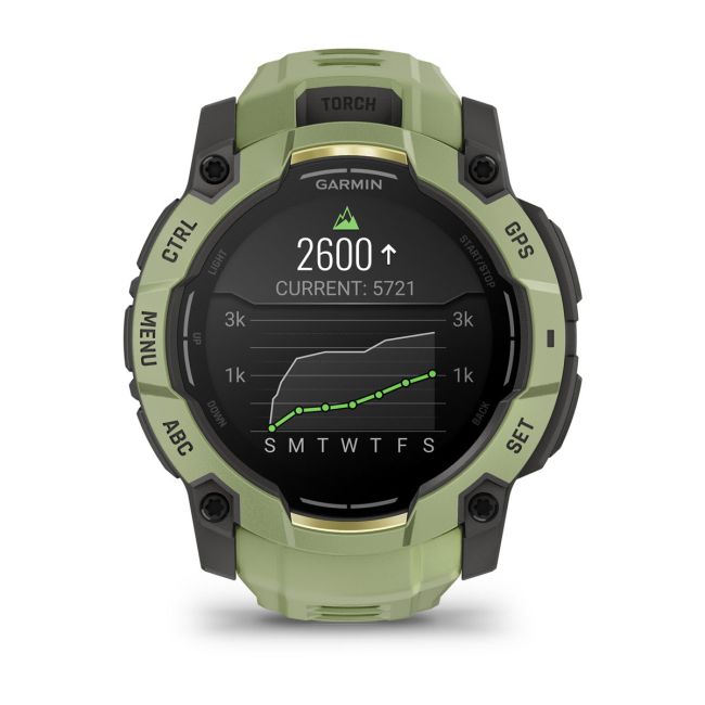 Garmin Instinct 3 – 50 mm, AMOLED | Fern Green cu curea Fern Green